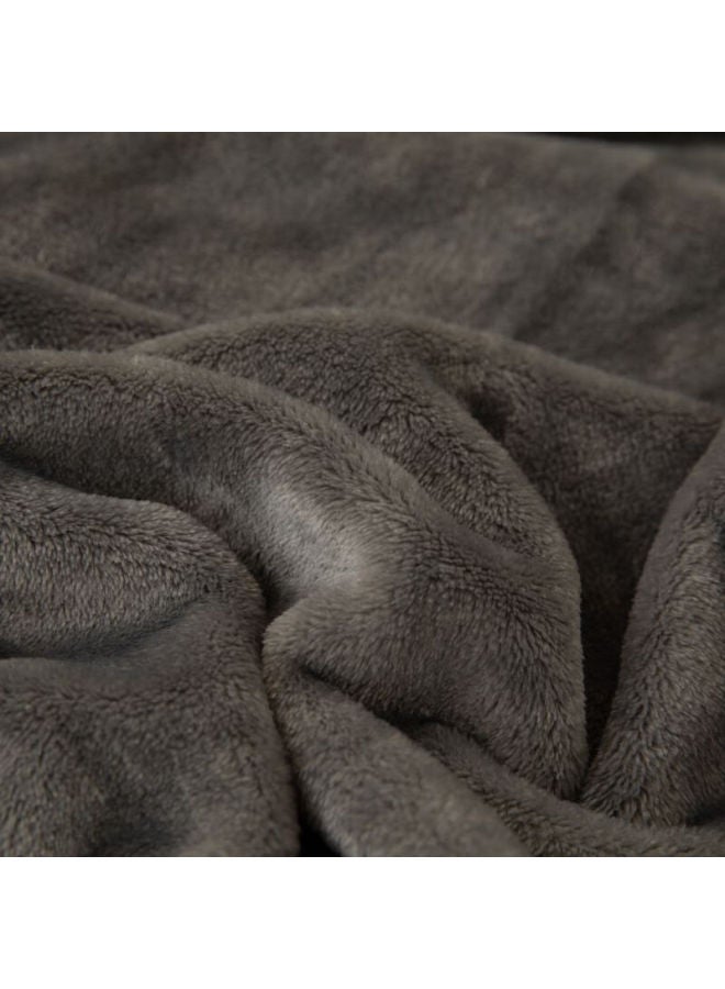 Muji Milk Velvet Blanket Nap Throw, Office Blanket, Air Conditioning Blanket, 150*200cm, Dark Gray - Image 5