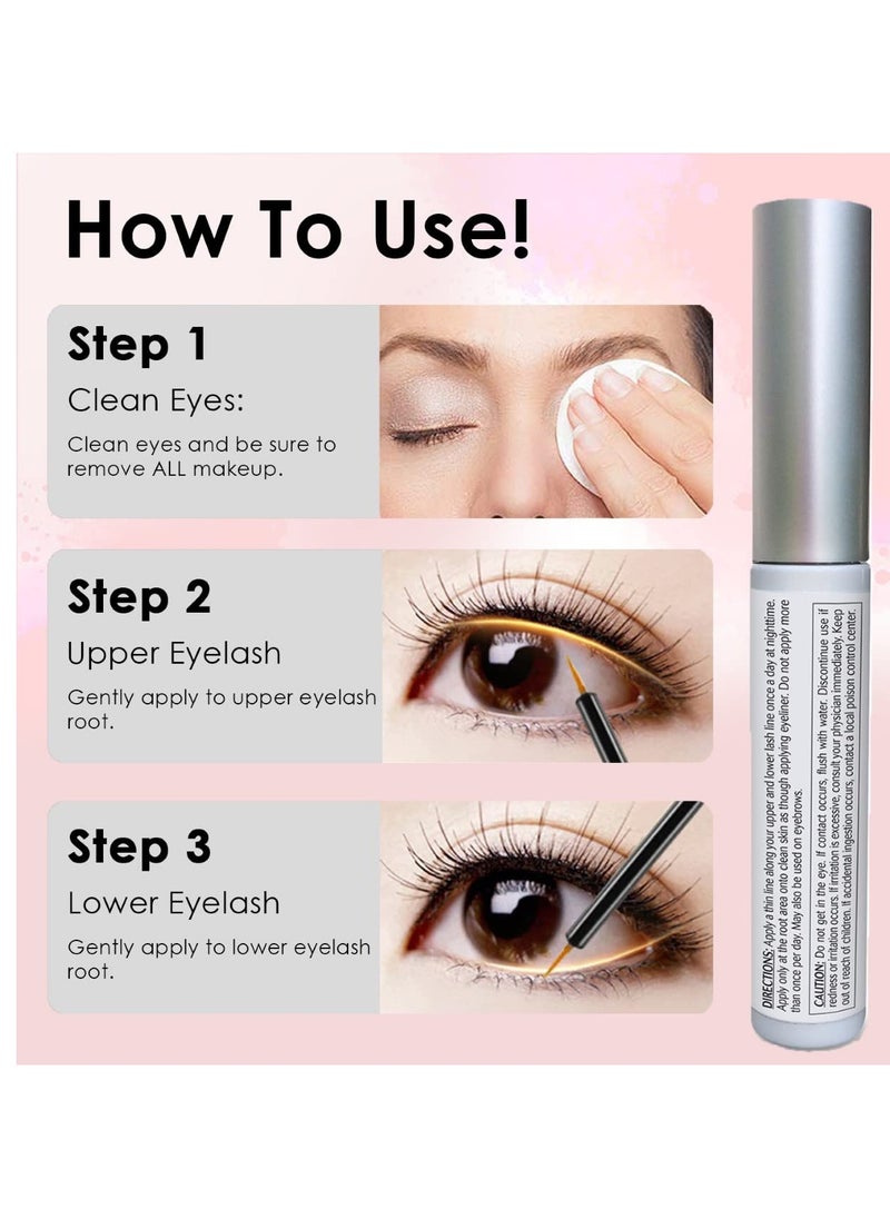 Pronexa - Hairgenics Lavish Lash (3ml, 3 Month Supply) – Eyelash Growth Enhancer & Brow Serum with Natural Peptides for Long, Thick Lashes and Eyebrows! Dermatologist Certified & Hypoallergenic. - Image 1