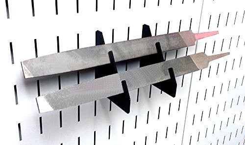 Wall Control Slotted Metal Pegboard Bracket Pair Accessory Pack for Wall Control Pegboard and Slotted Tool Board – Black - Image 5