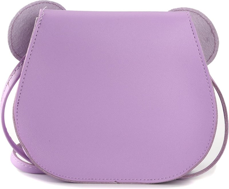QiMing Little Mouse Ear Bow Crossbody Purse,PU Shoulder Handbag for Kids Girls Toddlers - Image 4