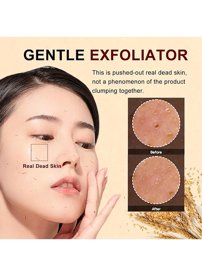  اوساورا أمبول تقشير الأرز الأسود، أمبول تقشير بيل شوت للجمال بإشراقة الأرز الأبيض، مقشر ناعم للوجه والجسم لإزالة خلايا الجلد الميت - أرز أسود، 100 مل - Image 2