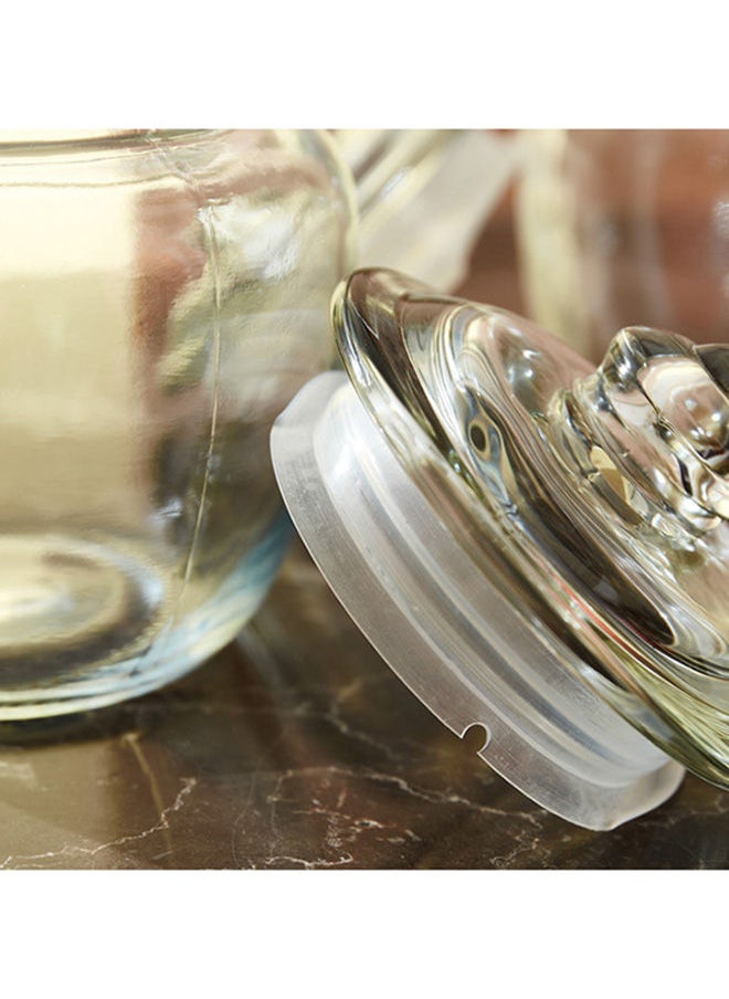 Home Box Atlanta 3-Piece Belly Glass Jar Set 600 Ml  - Image 3