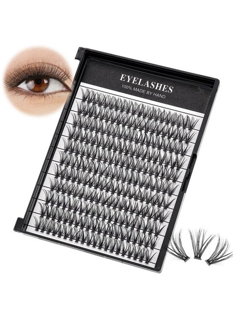 Large Tray 220 Cluster/Box Eyelashes 0.07 Thickness Eyelashes Individual Eyelash False Eyelashes Extension Eyelash 10D/20D/40D/50D Eyelash (19Mm）