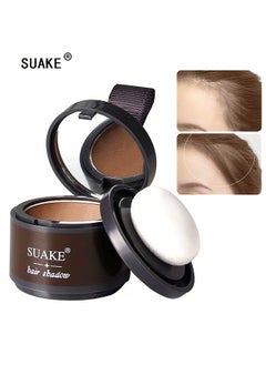SUAKE Hairline Powder Magical Instantly Hair Line Shadow Quick Cover Hair Root Concealer with Puff Touch Root Cover Up For Thinning Hair Waterproof -Brown  - Image 1