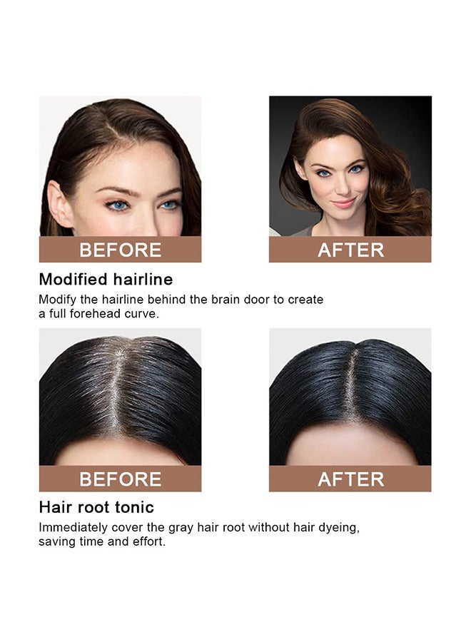 SUAKE Hairline Powder Magical Instantly Hair Line Shadow Quick Cover Hair Root Concealer with Puff Touch Root Cover Up For Thinning Hair Waterproof -Brown - Image 4