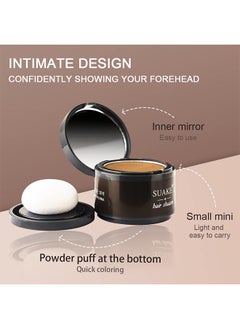 SUAKE Hairline Powder Magical Instantly Hair Line Shadow Quick Cover Hair Root Concealer with Puff Touch Root Cover Up For Thinning Hair Waterproof -Brown  - Image 5