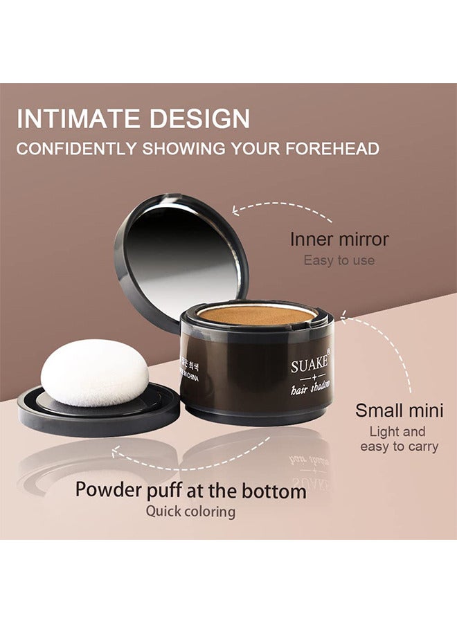 SUAKE Hairline Powder Magical Instantly Hair Line Shadow Quick Cover Hair Root Concealer with Puff Touch Root Cover Up For Thinning Hair Waterproof -Brown - Image 5