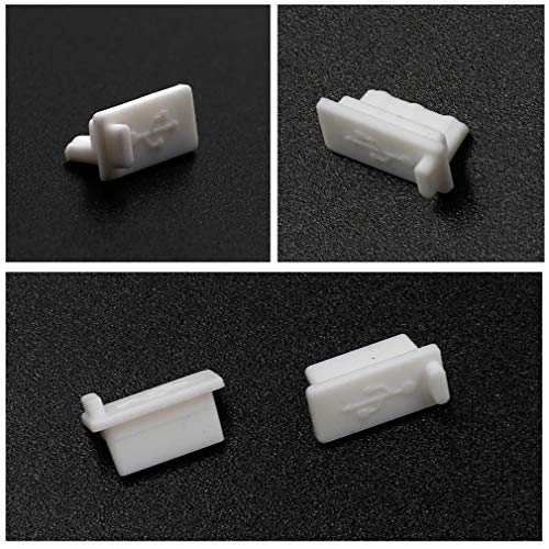 Hitefu Yoohey 20PCS Silicone USB A Type Female Anti Dust Cover Plug Protector Stopper Cover (White) - Image 4
