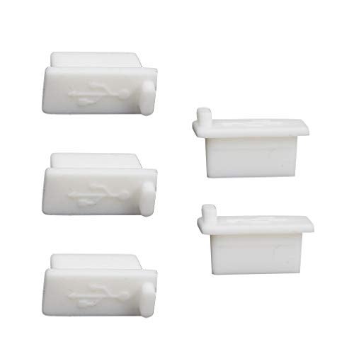 Hitefu Yoohey 20PCS Silicone USB A Type Female Anti Dust Cover Plug Protector Stopper Cover (White) - Image 1
