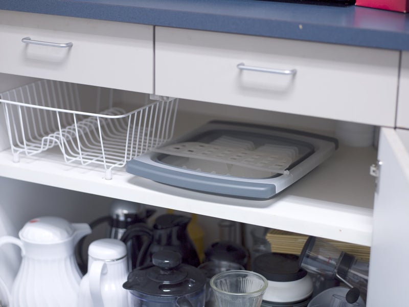 PrepWorks Collapsible Dish Drainer - Space-Saving, Expandable Dish Rack for Drying Plates, Cups, and Kitchen Utensils, Extends from 16.5" to 26.75" to Fit Over Most Sinks - Image 5