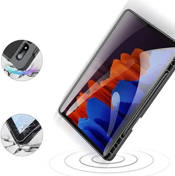 Polham Samsung Galaxy Tab S8 Plus (X800-X806) Tablet Case with Stand, Foldable Case with Pen Holder