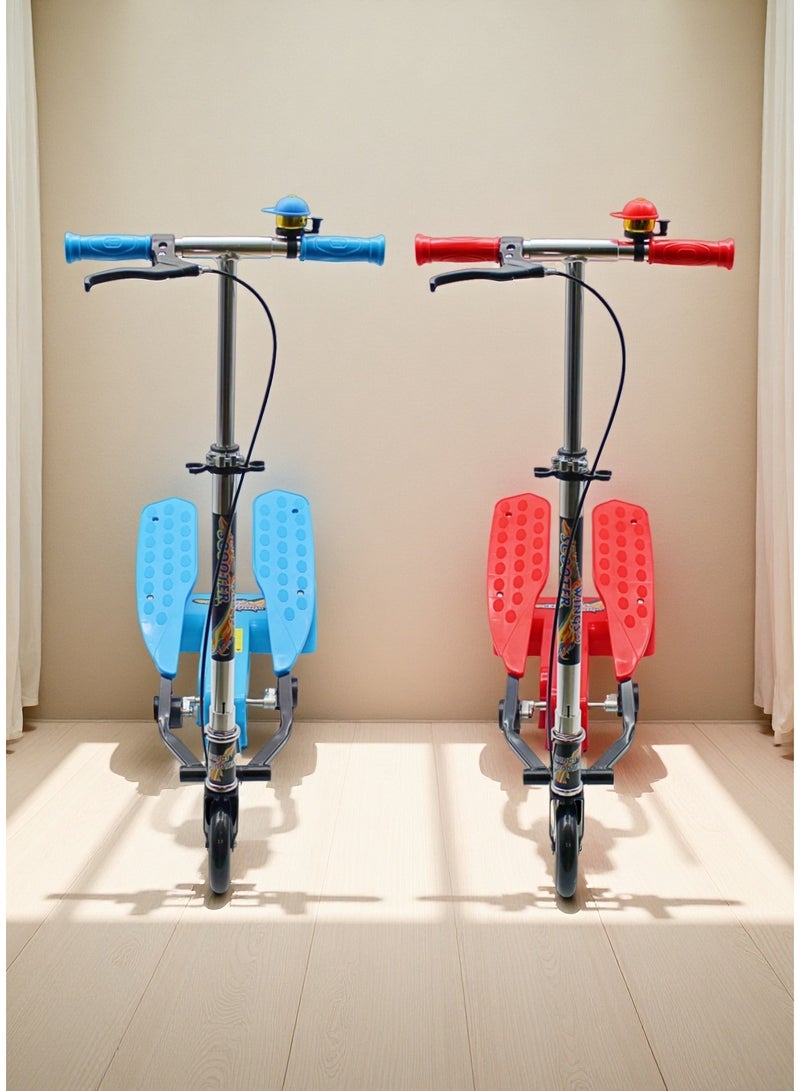 EASY FUTURE Adjustable and Foldable Handlebar 3-Wheel Kick Scooter for Kids – Smart Dual Pedal Scooter for Boys & Girls - Image 4