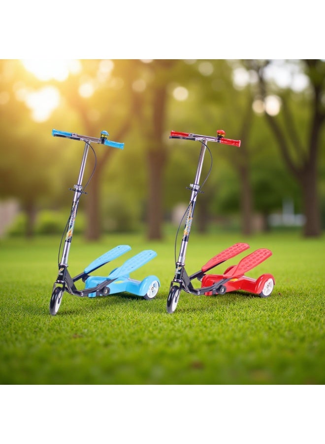 EASY FUTURE Adjustable and Foldable Handlebar 3-Wheel Kick Scooter for Kids – Smart Dual Pedal Scooter for Boys & Girls - Image 5