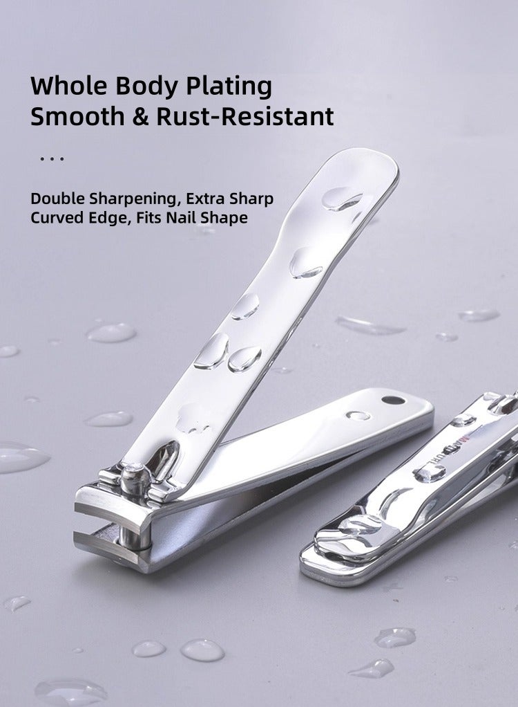 ​ازالة الجلد الميت حول الاظافر شنطة مقص اظافر مقص اظافر 18 قطعة أبيض لؤلؤي - Image 3