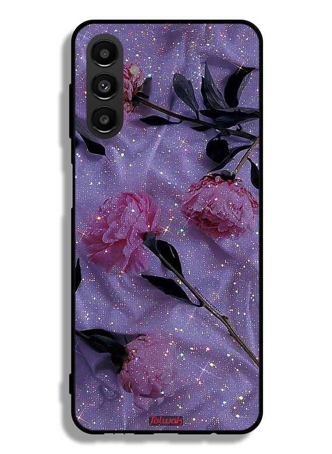 Tolwak Samsung Galaxy A04s Protective Case Cover Glitter Roses - Image 1