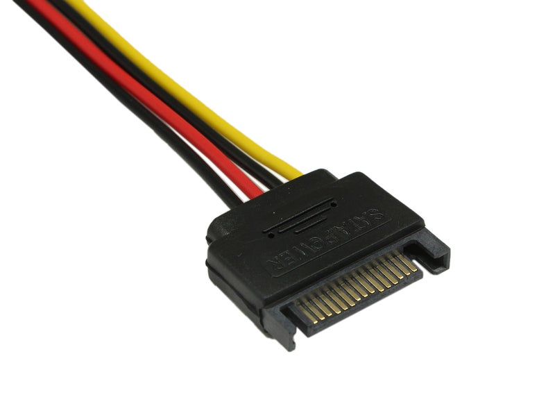 zdyCGTime 8-Inch 4 Pin Floppy Drive to 15 Pin SATA Male Power Cable(2-Pack) - Image 3