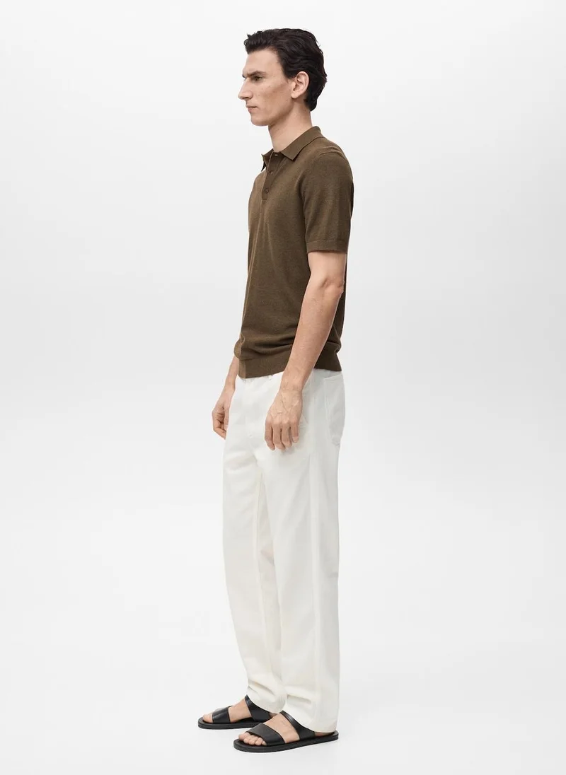 Mango Man Structured Polo