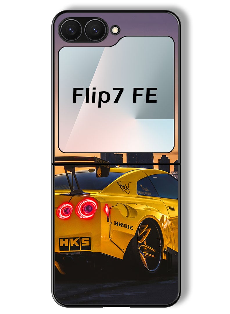 Theodor Case Compatible with Samsung Galaxy Z Flip 7 FE 6.7 Inch Protection Shockproof Bumper Cover Car (3) - Image 1