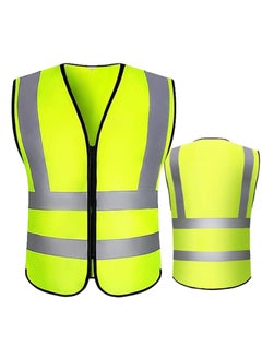 VINSTAR Reflective Safety Vest, High Visibility Breathable Day Night Warning Safety Jacket with Zipper and 360° Protection! (XXL)   1  - Image 1