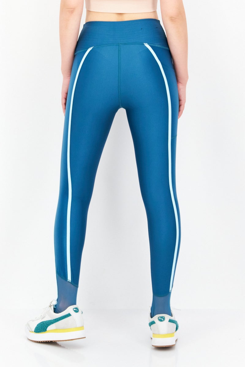 UNDER ARMOUR Women Sportswear Fit Full Length Training Leggings, Teal Blue - Image 3