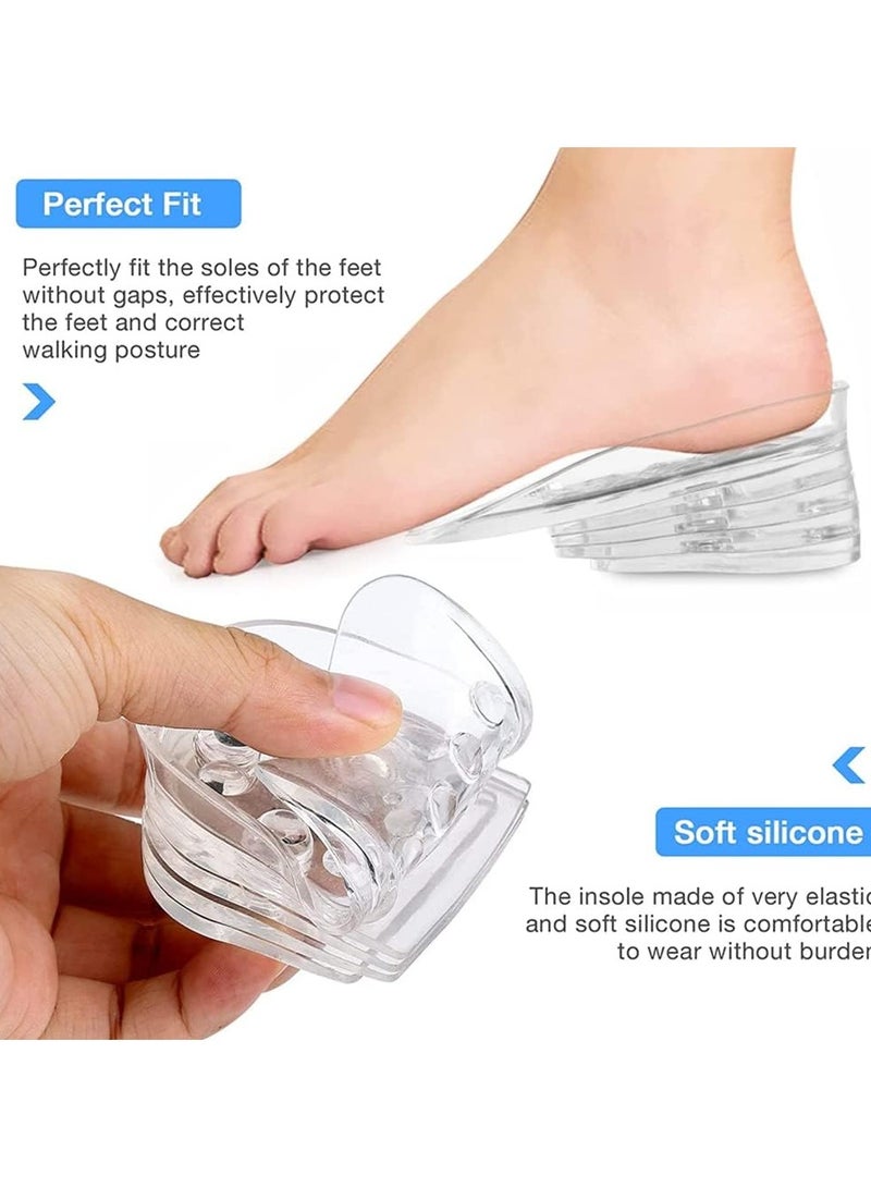 Medical silicone makes you walk comfortably and grow taller medical silicone lengthening heel 4 cm comfort elegance and a difference in height It increases your height by 4 cm immediately and naturally - Image 2