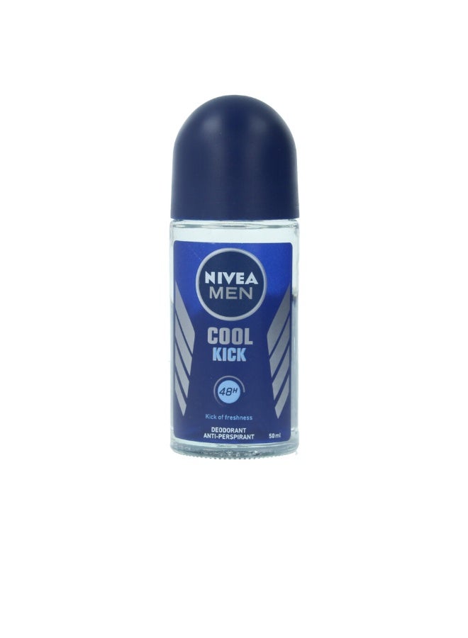 Nivea Men Cool Kick Roll-On Deodorant 50ml - Image 1
