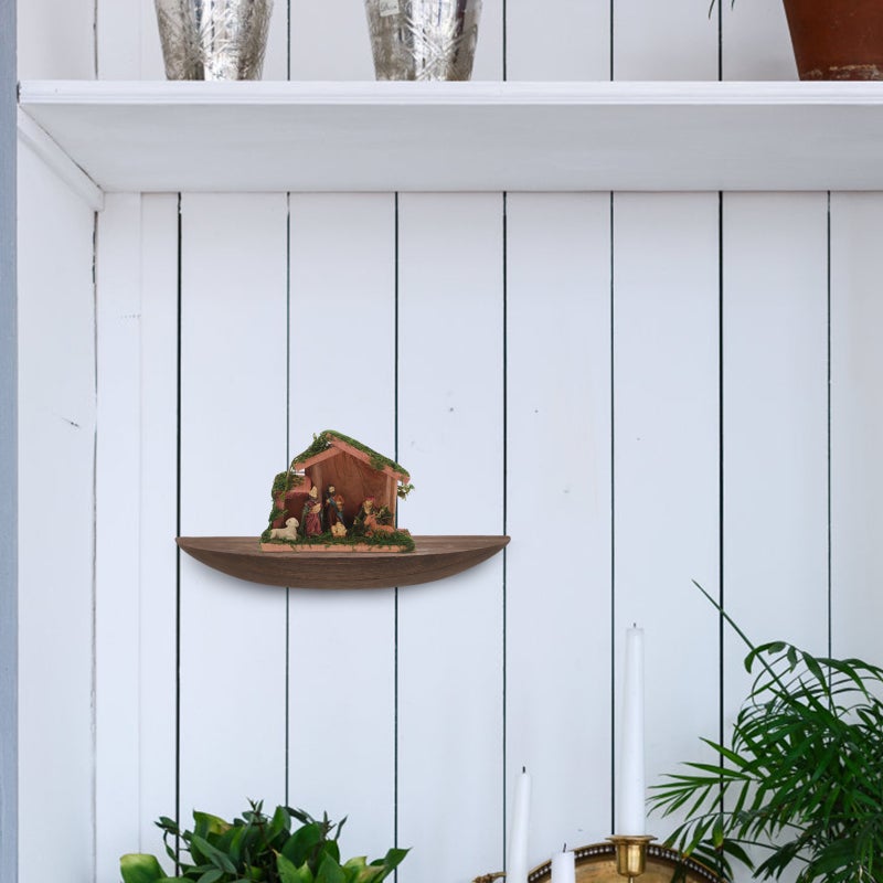 Floating Shelf Sundries Wall Rack Rustic Wall Floating Storage Shelf - Image 4