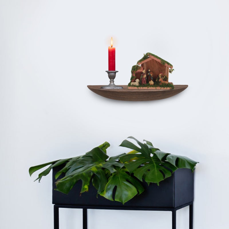 Floating Shelf Sundries Wall Rack Rustic Wall Floating Storage Shelf - Image 5
