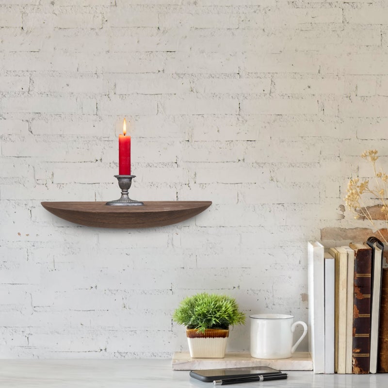 Floating Shelf Sundries Wall Rack Rustic Wall Floating Storage Shelf - Image 3