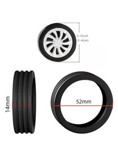 PYC 8PCS Luggage Wheel Covers-Carry on Luggage Suitcase Wheels Protector/Luggage Caster Cover for Most 8-Spinner Wheels Luggage Sets,Silicone Case for Suitcases Wheel/Luggage Accessories  - Image 2