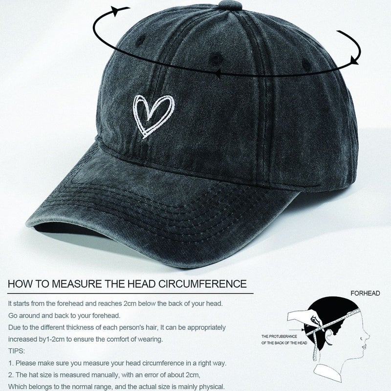 Cross-border men's and women's European and American baseball cap embroidery love W letter C standard washing old cap hiking - Image 4