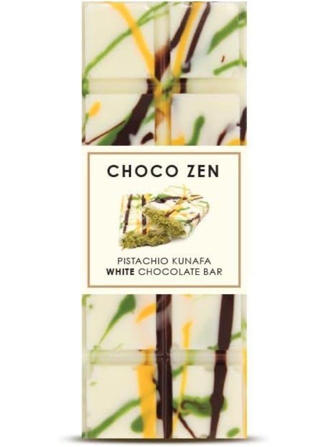 شوكو زين بريميوم بالفستق والكنافة لوح شوكولاتة بيضاء 65 جم - Image 2
