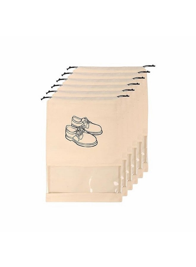 Stylbase Shoe Bag for Travel & Storage Travel Organizer for Women & Men Travel Accessories Shoe Organizer Shoe Bags Pouches Travel Shoe Cover (Shoe Cover Beige 2) - Image 1