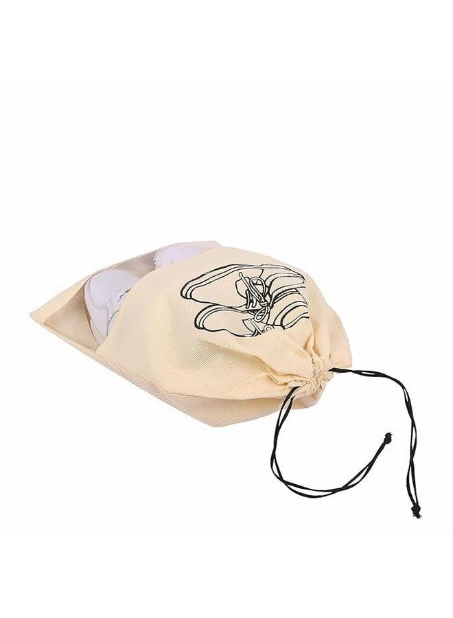 Stylbase Shoe Bag for Travel & Storage Travel Organizer for Women & Men Travel Accessories Shoe Organizer Shoe Bags Pouches Travel Shoe Cover (Shoe Cover Beige 2) - Image 3
