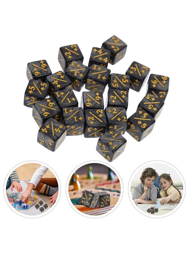 TOPPERFUN 48Pcs Dice Counter, 0.63in D6 Plus and Minus Dice Set, Acrylic Dice Board Game Accessory, Compatible with M-TG, CCG, Card Games - Image 5