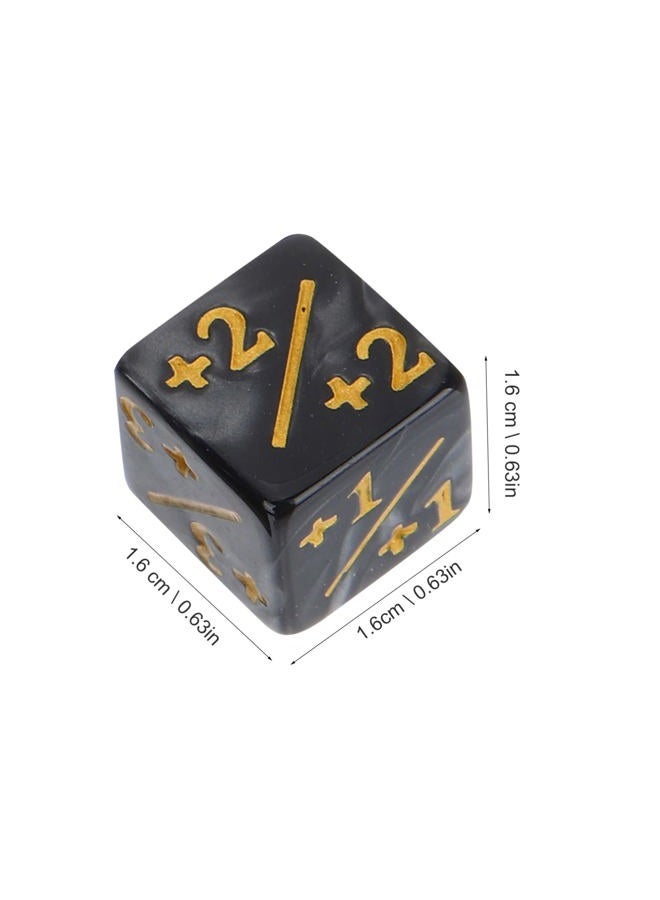 TOPPERFUN 48Pcs Dice Counter, 0.63in D6 Plus and Minus Dice Set, Acrylic Dice Board Game Accessory, Compatible with M-TG, CCG, Card Games - Image 2