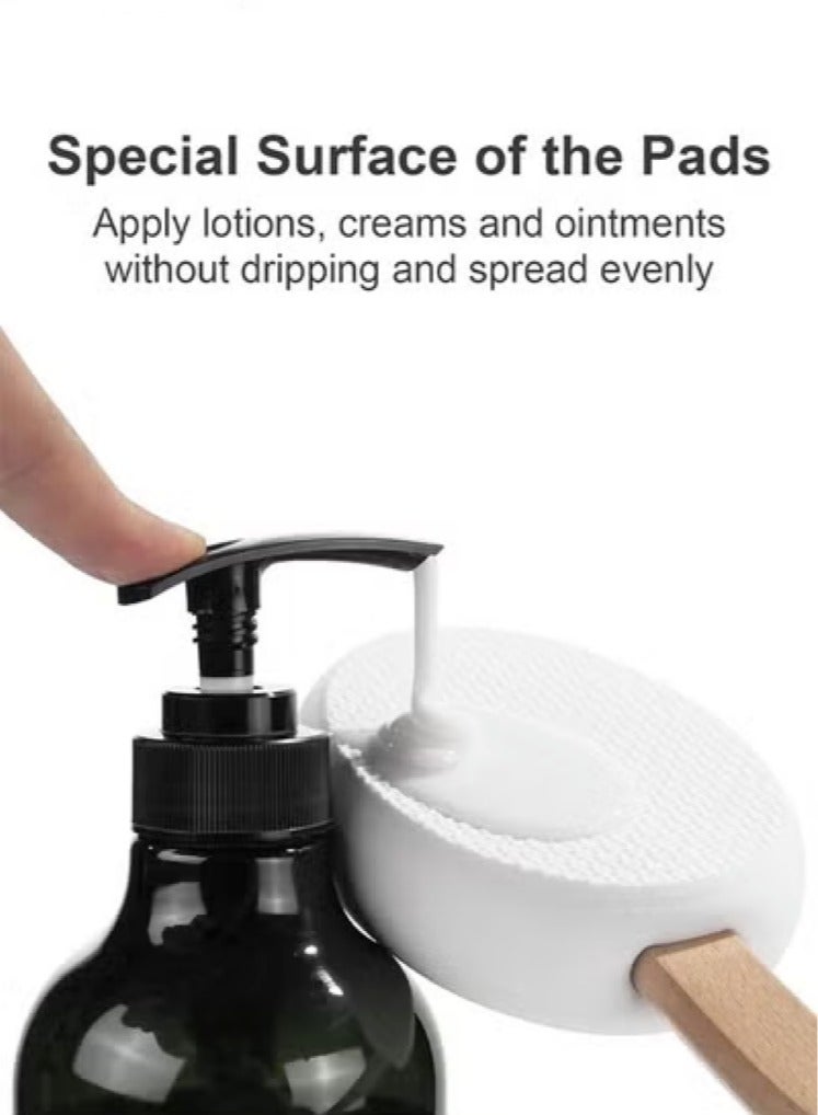 KHAJUL Lotion Applicator for Back Feet Apply Cream Medicine Skin Cream Moisturizer Sunscreen Tanner  - Image 3