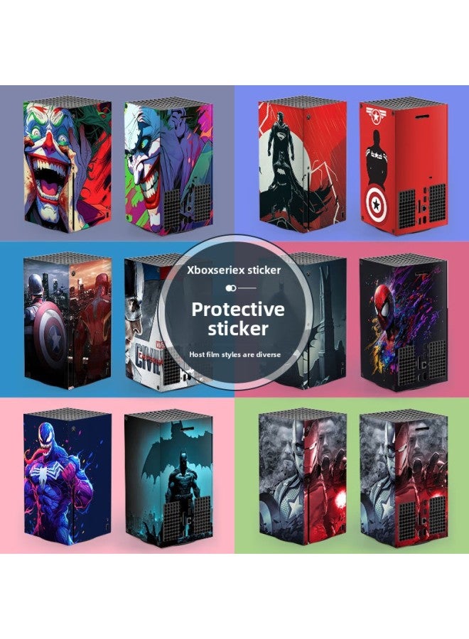 ينطبق على Microsoft Xbox Series X Home Game Console، طبقة حماية لمقبض الملحقات، ملصق Marvel - اللون: 135 - Image 2