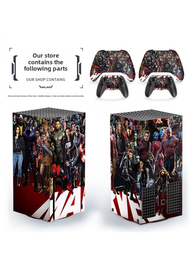 ينطبق على Microsoft Xbox Series X Home Game Console، طبقة حماية لمقبض الملحقات، ملصق Marvel - اللون: 135 - Image 5