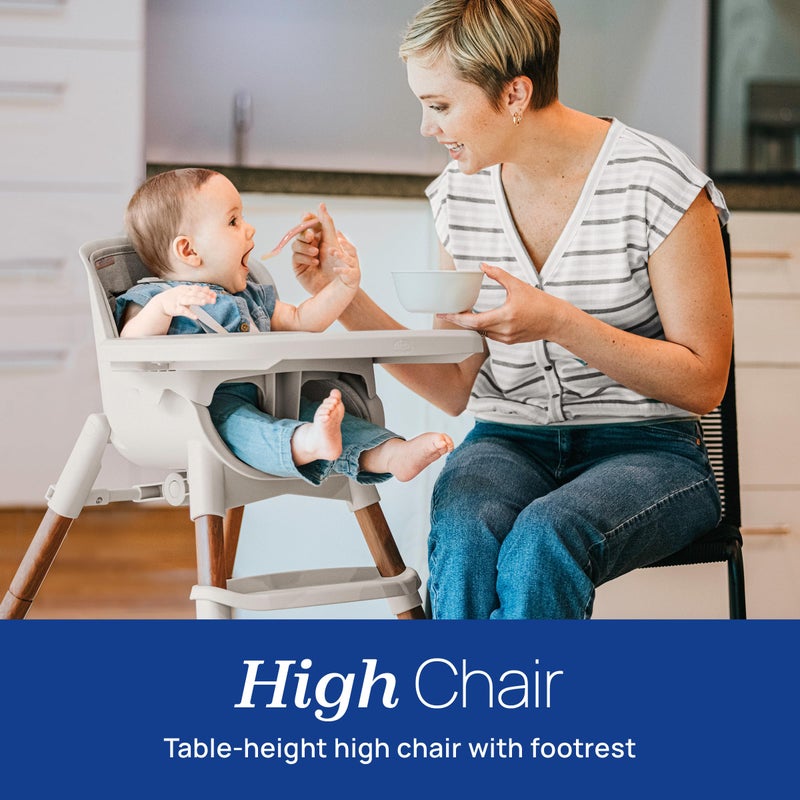Chicco Zest LE 4-in-1 Folding High Chair, Feeding Chair, Toddler Chair and Youth Stool, Multi-Use Easy Clean High Chair | Crema/White - Image 3