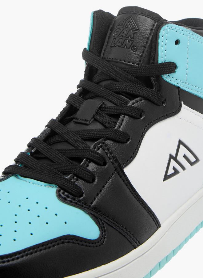 Oaklan by Shoexpress Womens Colourblock High Top Sneakers With Lace-Up Closure - Image 4