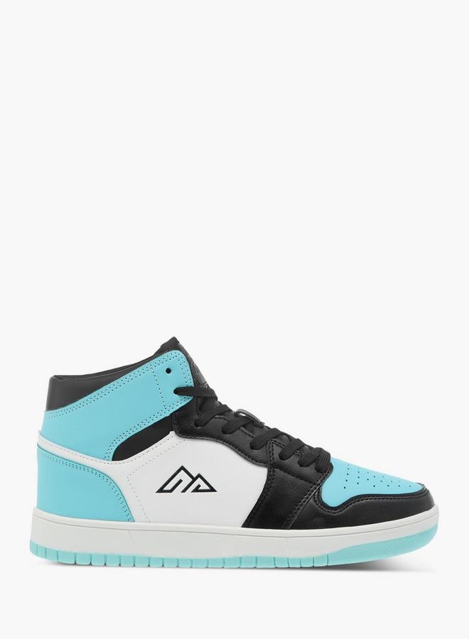 Oaklan by Shoexpress Womens Colourblock High Top Sneakers With Lace-Up Closure - Image 3