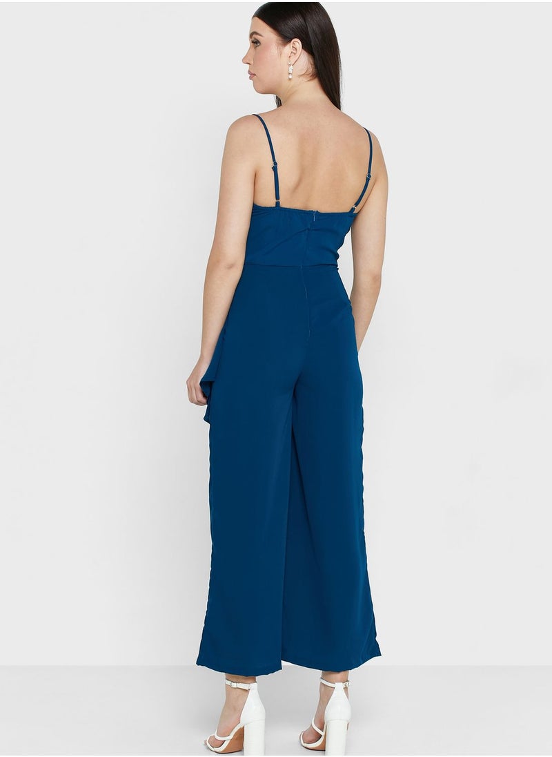 ELLA - Strappy Drape Detail Jumpsuit - Image 1