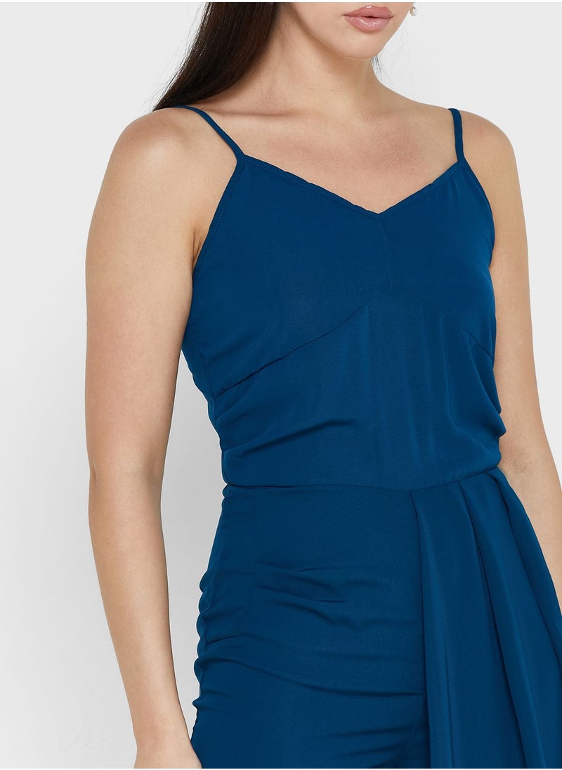 ELLA - Strappy Drape Detail Jumpsuit - Image 1