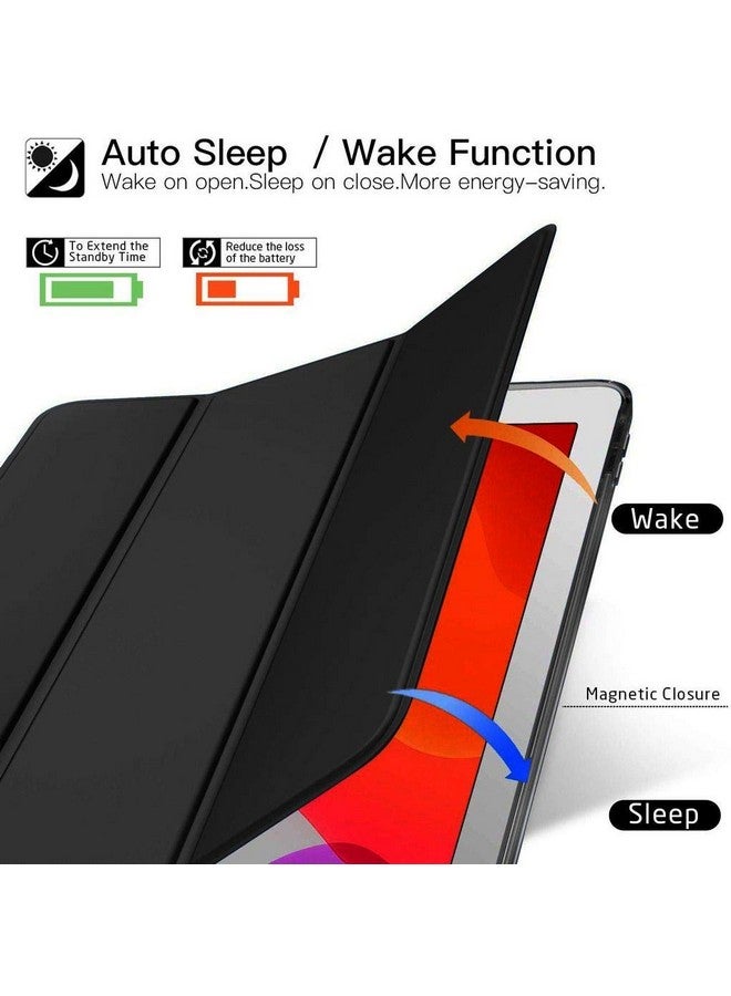 Robustrion Smart Flexible Trifold Flip Stand Case Cover with Pencil Holder for New iPad 9.7 inch 2018/2017 6th/5th Generation - Black - Image 2