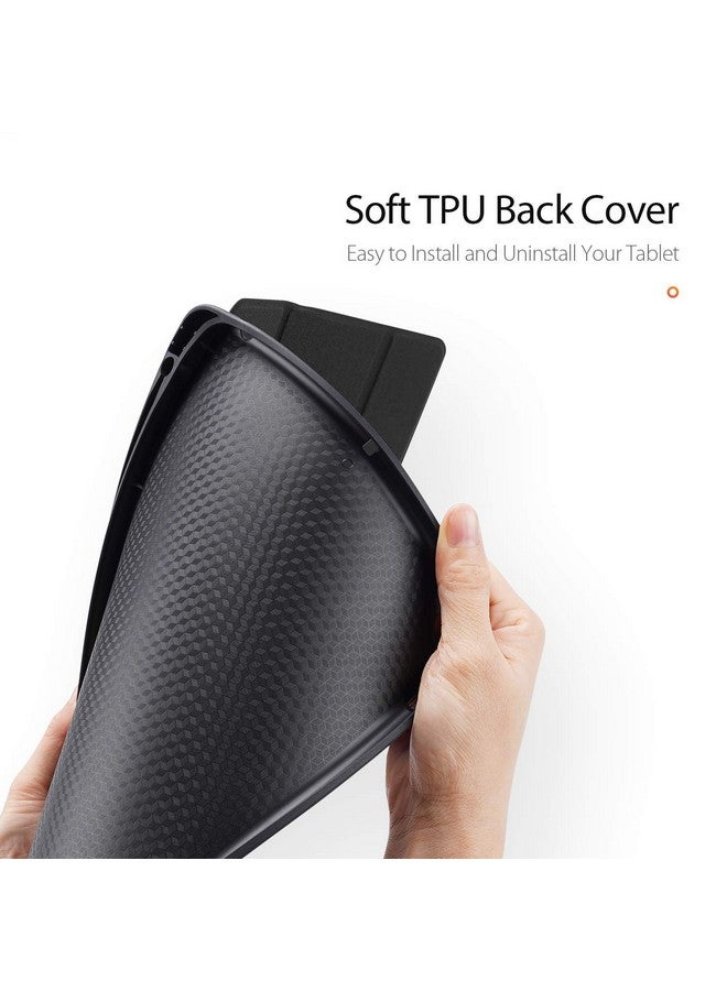 Robustrion Smart Flexible Trifold Flip Stand Case Cover with Pencil Holder for New iPad 9.7 inch 2018/2017 6th/5th Generation - Black - Image 4