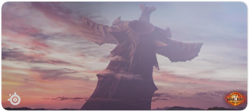 SteelSeries QcK Gaming Mousepad  World of Warcraft Edition  Includes InGame Item  XXL Thick Cloth  Sized to Cover Desks  Peak Tracking and Stability  Optimized For Gaming Sensors - Image 1