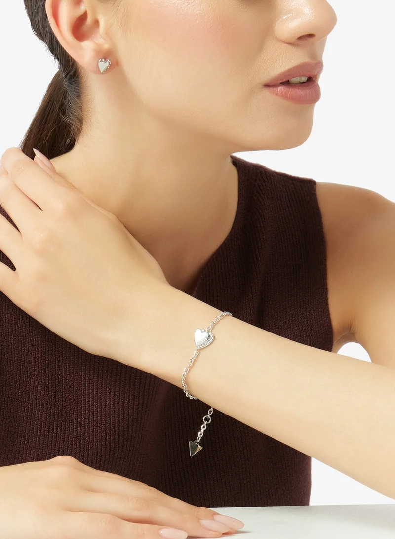 GUESS  Heart Bracelet And  Studs for Women | Best Price UAE