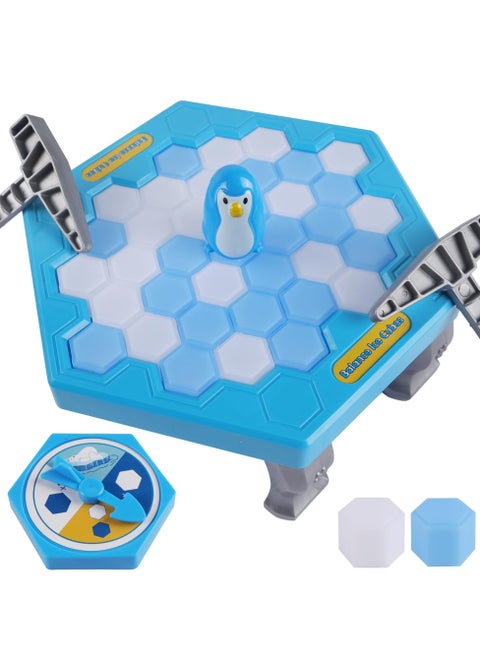 Save Penguin Break Ice Board Game for Kids 4-8, Ice Breaker Save Penguin On Ice Family Funny Table Game, Ice Block Breaking Penguin Trap Game Puzzle Toy Children's Day Gifts (46 Ice Cubes)