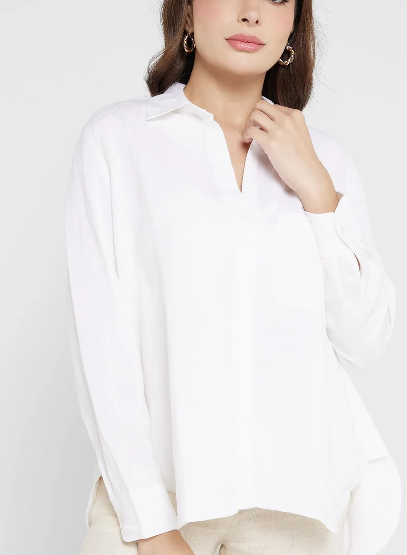 French Connection Pocket Detail Button Down Shirt